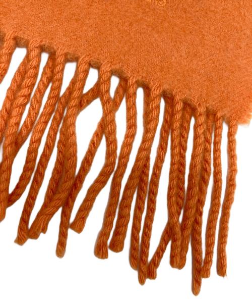 HERMES（エルメス）HERMES (エルメス) カシミヤマフラー オレンジの古着・服飾アイテム