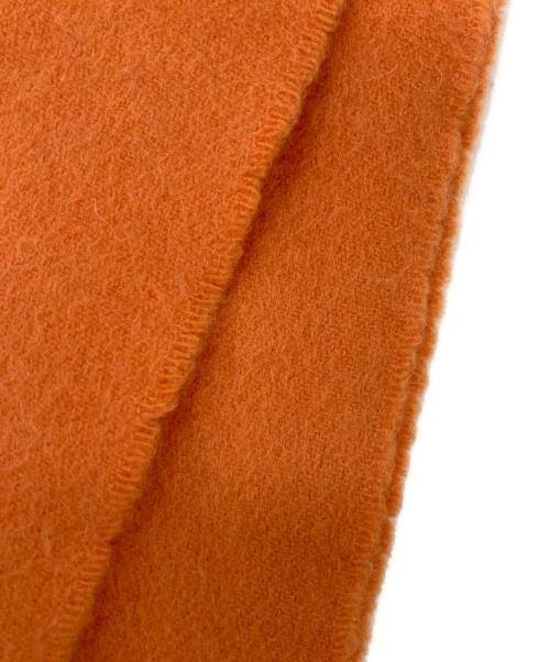 HERMES（エルメス）HERMES (エルメス) カシミヤマフラー オレンジの古着・服飾アイテム