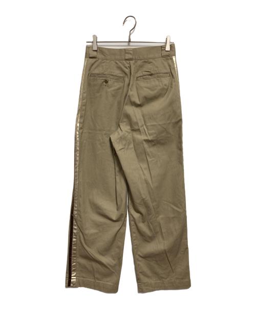 SLOBE IENA（スローブ イエナ）SLOBE IENA (スローブ イエナ) ワーカーズチノサイドラインスラックス ベージュ サイズ:SIZE 38の古着・服飾アイテム