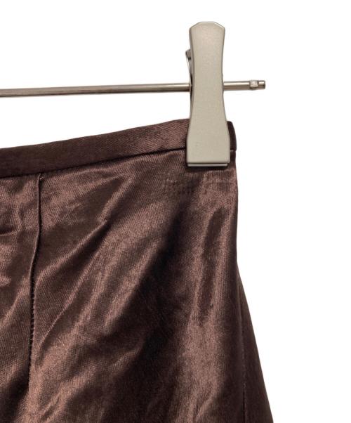 R'IAM（リアム）R'IAM (リアム) サテンスカート ブラウン サイズ:SIZE 34の古着・服飾アイテム