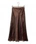 R'IAM（リアム）の古着「サテンスカート」｜ブラウン