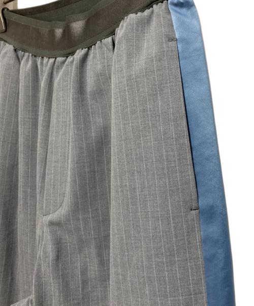 ASTRAET（アストラット）ASTRAET (アストラット) ストライプ ソクショウ イージーワイドパンツ グレー サイズ:SIZE 00の古着・服飾アイテム