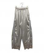 PRANK PROJECTプランクプロジェクト）の古着「Glossy Volume Jersey Pants」｜シルバー
