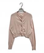 IENA LA BOUCLEイエナ ラ ブークル）の古着「AUGUSTA 天竺カーディガン」｜ピンク