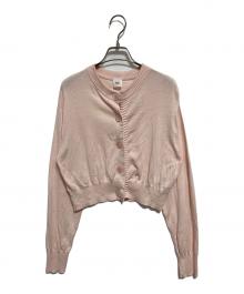 IENA LA BOUCLE（イエナ ラ ブークル）の古着「AUGUSTA 天竺カーディガン」｜ピンク