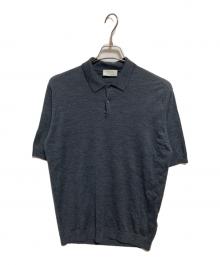 JOHN SMEDLEY×UNITED ARROWS（ジョンスメドレー×ユナイテッドアローズ）の古着「ニットポロシャツ」｜グレー