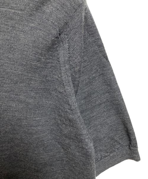 JOHN SMEDLEY（ジョンスメドレー）JOHN SMEDLEY (ジョンスメドレー) UNITED ARROWS (ユナイテッドアローズ) ニットポロシャツ グレー サイズ:Mの古着・服飾アイテム