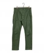 orSlowオアスロウ）の古着「US ARMY FATIGUE PANTS Button Fly」｜オリーブ