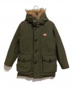 DANTONダントン）の古着「ファー付き フードダウンコート」｜グリーン