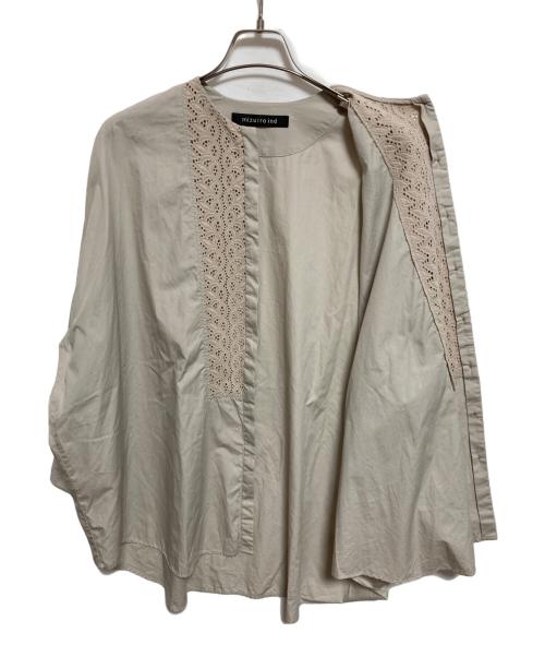 mizuiro-ind（ミズイロインド）mizuiro-ind (ミズイロインド) 刺繍ロングシャツ ベージュ サイズ:下記参照の古着・服飾アイテム