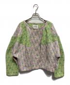 Henrik Vibskovヘンリック ヴィブスコフ）の古着「ノーカラージャケット」｜グリーン