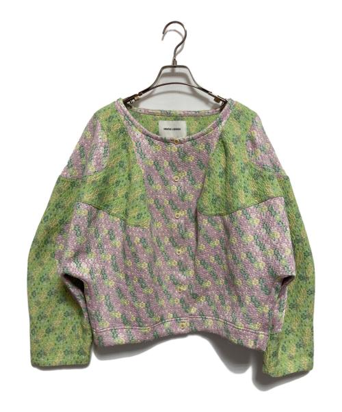 Henrik Vibskov（ヘンリック ヴィブスコフ）Henrik Vibskov (ヘンリック ヴィブスコフ) ノーカラージャケット グリーン サイズ:Sの古着・服飾アイテム