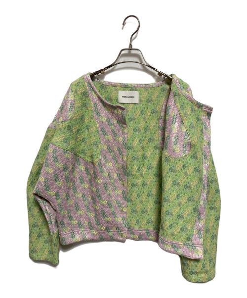 Henrik Vibskov（ヘンリック ヴィブスコフ）Henrik Vibskov (ヘンリック ヴィブスコフ) ノーカラージャケット グリーン サイズ:Sの古着・服飾アイテム