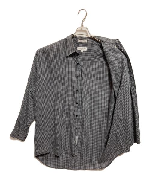 Christian Dior CHEMISES（クリスチャンディオール シュミーズ）Christian Dior CHEMISES (クリスチャンディオール シュミーズ) チェックシャツ ブラック サイズ:SIZE 17 1/2の古着・服飾アイテム