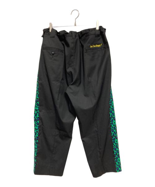 COTTON PAN（コットンパン）cotton pan (コットンパン) レオパード柄スラックスパンツ ブラック サイズ:SIZE 1の古着・服飾アイテム