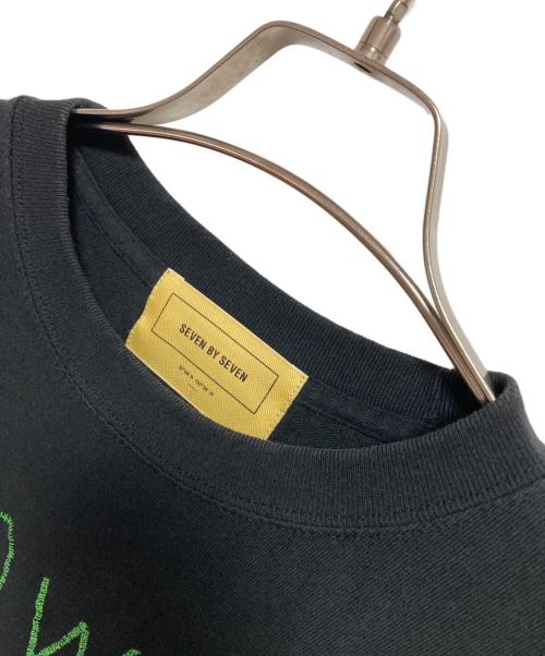 seven by seven（セブンバイセブン）SEVEN BY SEVEN (セブンバイセブン) クルーネックＴシャツ ブラック サイズ:Mの古着・服飾アイテム