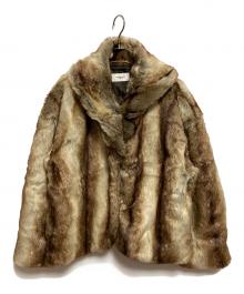 MAVIMOON（マビームーン）の古着「フェイクファージャケット」｜ベージュ