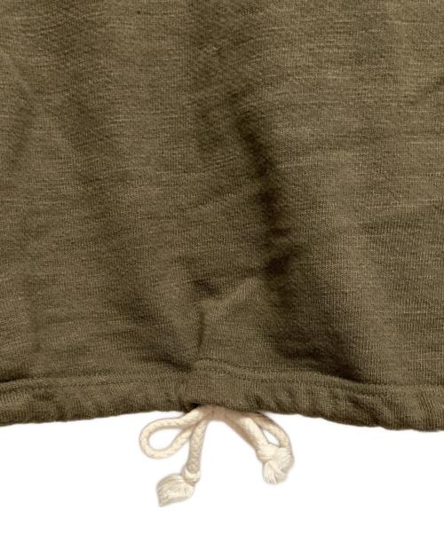 JACKMAN（ジャックマン）jackman (ジャックマン) GG Sweat HIMO Henley オリーブ サイズ:Mの古着・服飾アイテム