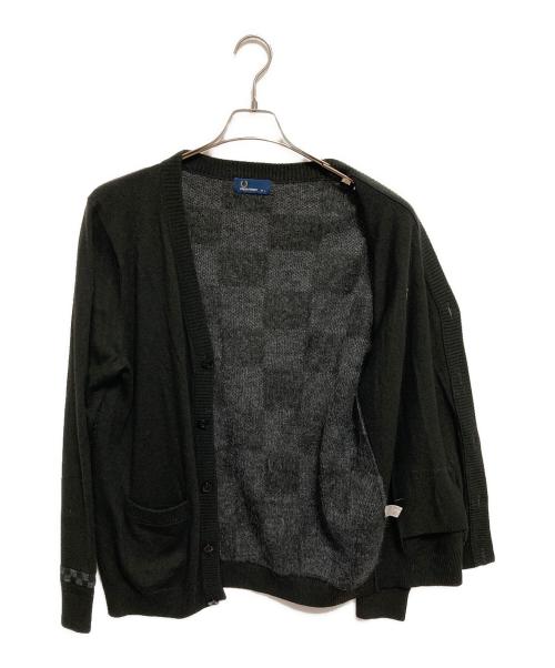 FRED PERRY（フレッドペリー）FRED PERRY (フレッドペリー) モヘア混カーディガン ブラック サイズ:Lの古着・服飾アイテム