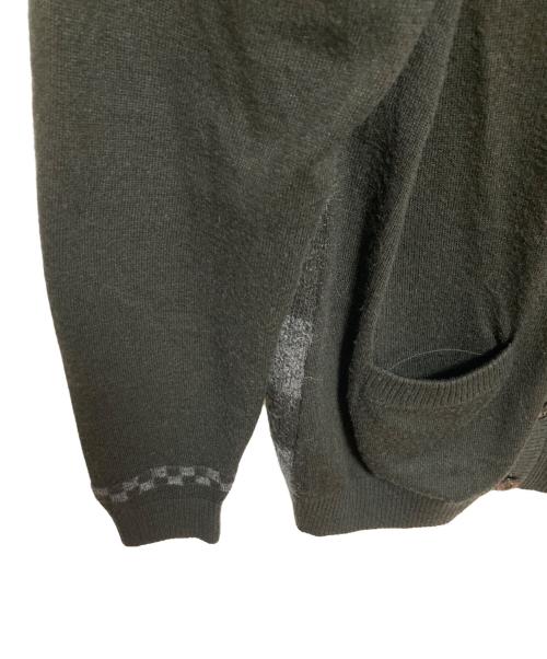 FRED PERRY（フレッドペリー）FRED PERRY (フレッドペリー) モヘア混カーディガン ブラック サイズ:Lの古着・服飾アイテム