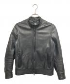 EMMETIエンメティ）の古着「ユリ シングルライダース ジャケット」｜ブラック