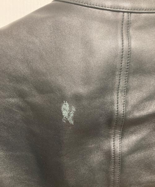 EMMETI（エンメティ）EMMETI (エンメティ) ユリ シングルライダース ジャケット ブラック サイズ:44の古着・服飾アイテム