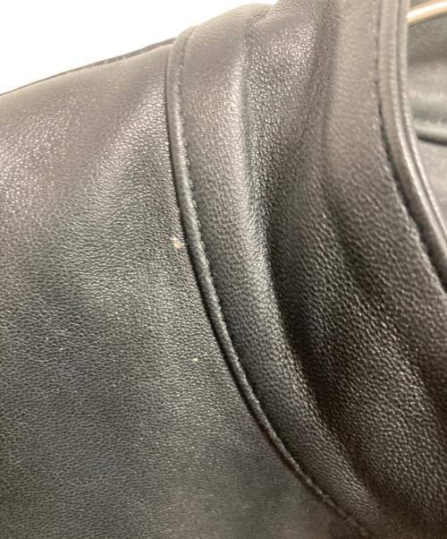 EMMETI（エンメティ）EMMETI (エンメティ) ユリ シングルライダース ジャケット ブラック サイズ:44の古着・服飾アイテム