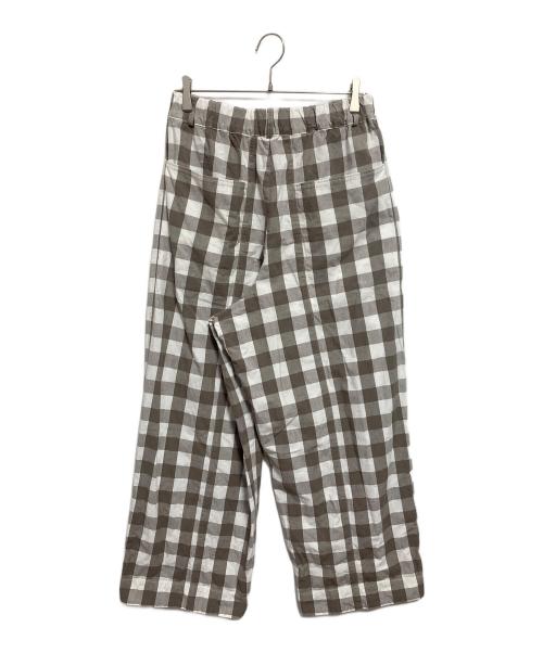 miho umezawa（ミホ ウメザワ）miho umezawa (ミホ ウメザワ) チェックワイドパンツ ベージュ サイズ:tallの古着・服飾アイテム