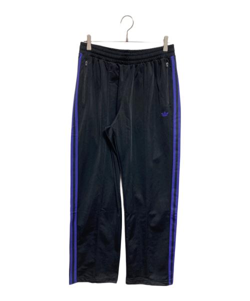 adidas（アディダス）adidas (アディダス) ベッケンバウアー トラックパンツ ブラック×パープル サイズ:Lの古着・服飾アイテム