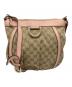 GUCCI（グッチ）の古着「アビーGGキャンバスショルダーバッグ」｜ベージュ×ピンク
