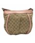 GUCCI (グッチ) アビーGGキャンバスショルダーバッグ ベージュ×ピンク：25000円