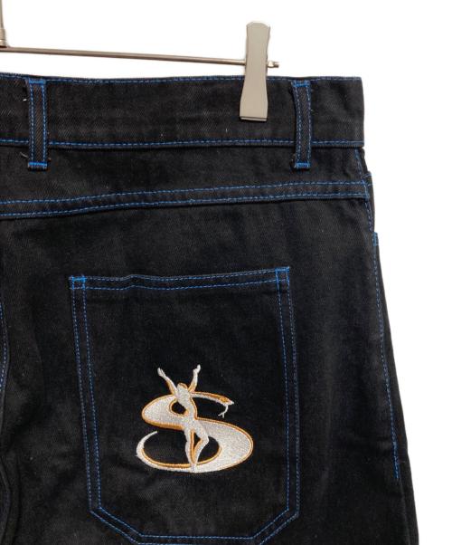 YARDSALE（ヤードセール）yardsale (ヤードセール) デニムパンツ ブラック サイズ:Lの古着・服飾アイテム