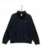 NIKEナイキ）の古着「AS M NK SOLO SWSH HW BB QZ TOP」｜ブラック