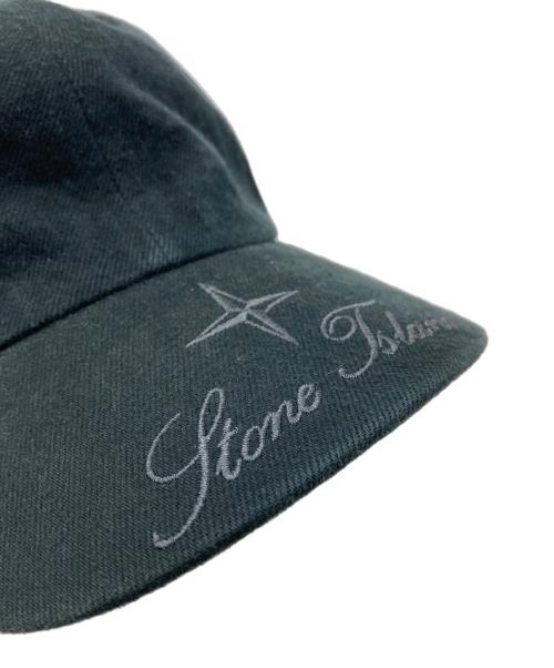 SUPREME（シュプリーム）Supreme (シュプリーム) STONE ISLAND (ストーンアイランド) Denim 6-Panel Cap ブラックの古着・服飾アイテム