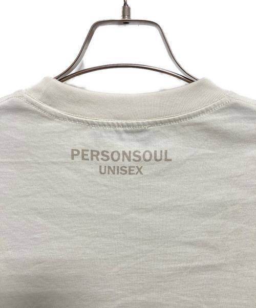 PERSONSOUL（パーソンソウル）personsoul (パーソンソウル) クルーネックtシャツ ベージュ サイズ:Mの古着・服飾アイテム