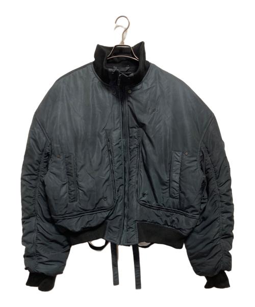 032c（ゼロスリーツーシー）032c (ゼロスリーツーシー) ボンバージャケット ブルー サイズ:Lの古着・服飾アイテム