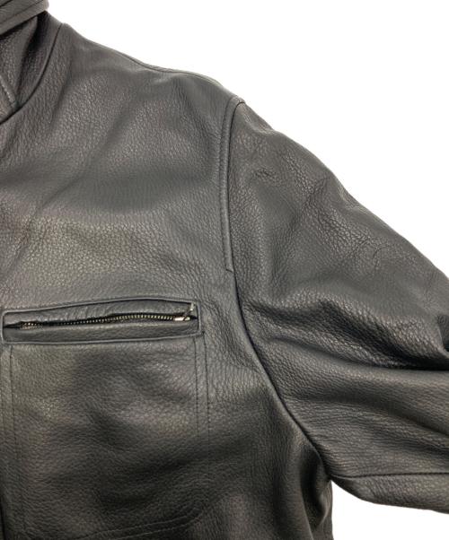 Wind Armor（ウィンドアーマー）Wind Armor (ウィンドアーマー) レザーコート ブラック サイズ:Mの古着・服飾アイテム