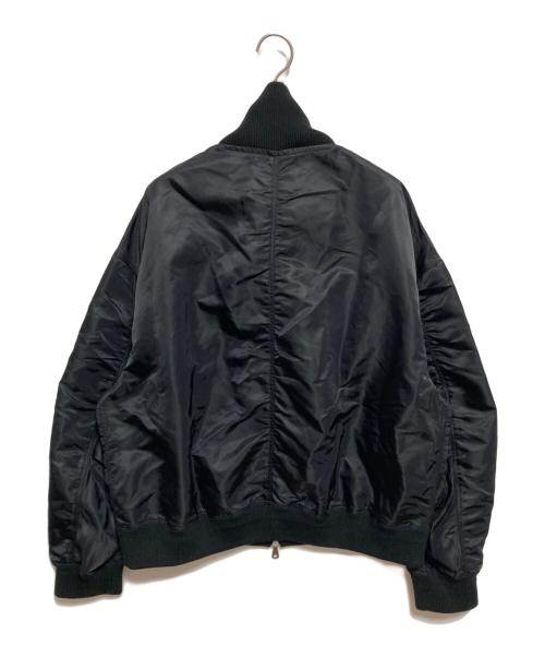 MAISON SPECIAL（メゾンスペシャル）MAISON SPECIAL (メゾンスペシャル) Different Material Docking Prime-Over Zip Blouson ブラック サイズ:2の古着・服飾アイテム