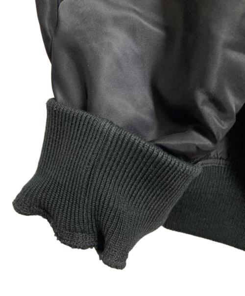 MAISON SPECIAL（メゾンスペシャル）MAISON SPECIAL (メゾンスペシャル) Different Material Docking Prime-Over Zip Blouson ブラック サイズ:2の古着・服飾アイテム