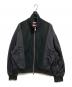 MAISON SPECIAL（メゾンスペシャル）の古着「Different Material Docking Prime-Over Zip Blouson」｜ブラック