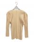 PLEATS PLEASE (プリーツプリーズ) プリーツカーディガン ベージュ サイズ:4：14000円