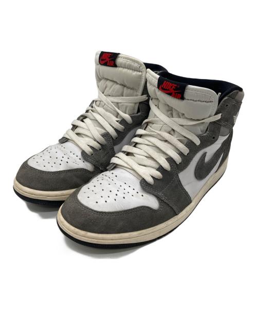 NIKE（ナイキ）NIKE (ナイキ) AIR JORDAN 1 RETRO HIGH OG(エアジョーダン1レトロハイオージー) ホワイト×グレー サイズ:28㎝の古着・服飾アイテム