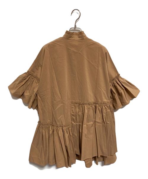 DOUBLE STANDARD CLOTHING（ダブルスタンダードクロージング）DOUBLE STANDARD CLOTHING (ダブルスタンダードクロージング) タイプライターボリュームブラウス ベージュ サイズ:36 未使用品の古着・服飾アイテム