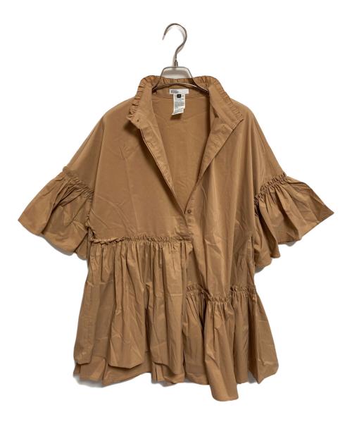 DOUBLE STANDARD CLOTHING（ダブルスタンダードクロージング）DOUBLE STANDARD CLOTHING (ダブルスタンダードクロージング) タイプライターボリュームブラウス ベージュ サイズ:36 未使用品の古着・服飾アイテム