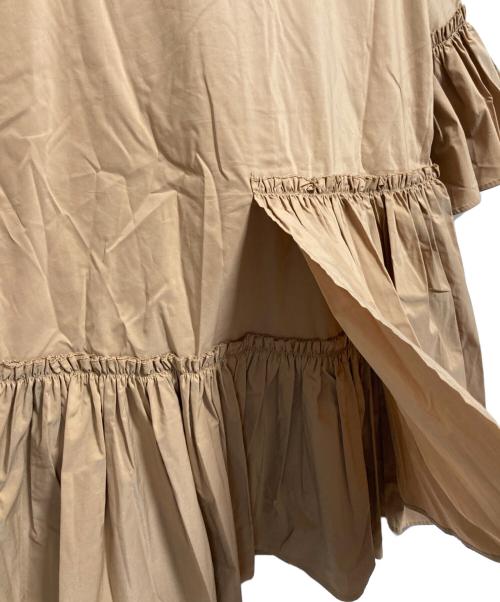 DOUBLE STANDARD CLOTHING（ダブルスタンダードクロージング）DOUBLE STANDARD CLOTHING (ダブルスタンダードクロージング) タイプライターボリュームブラウス ベージュ サイズ:36 未使用品の古着・服飾アイテム