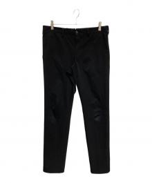 PRADA（プラダ）の古着「コインポケットシングルセンタープレススラックス」｜ブラック