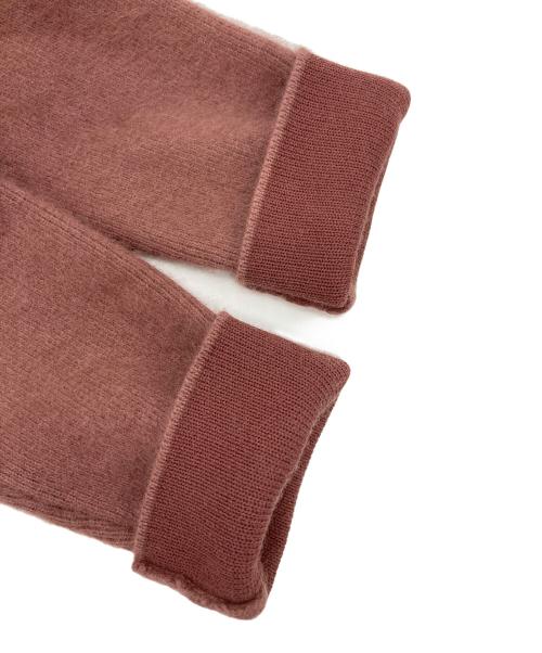 anuans（アニュアンス）anuans (アニュアンス) ラクーンブレンドノーカラーニットジャケット ピンク サイズ:Fの古着・服飾アイテム