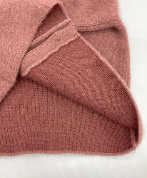 anuans（アニュアンス）anuans (アニュアンス) ラクーンブレンドノーカラーニットジャケット ピンク サイズ:Fの古着・服飾アイテム