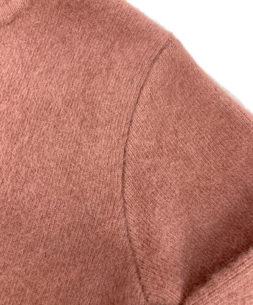 anuans（アニュアンス）anuans (アニュアンス) ラクーンブレンドノーカラーニットジャケット ピンク サイズ:Fの古着・服飾アイテム