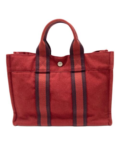HERMES（エルメス）HERMES (エルメス) ハンドバッグ レッドの古着・服飾アイテム